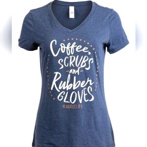Coffee Scrubs and Rubber Gloves Women's Tee Shirt Ladies Top